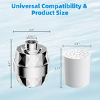 Hibbent Shower Filter for Hard Water, High Output Shower Head Filter to Remove - Image 9