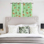 2 Panel Kitchen Cafe Curtains, Desert Camels Sunlight Filtering Nature Air - Image 4