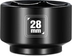 BLACKROBOT 28mm Low Profile Oil Filter Socket, 3/8" Drive 6-Point Oil Filter by BLACKROBOT