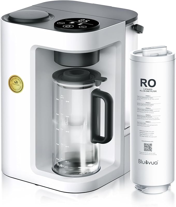 Bluevua RO100ROPOT-LITE Countertop Reverse Osmosis Water Filter System by Bluevua