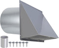 10 Inch Hooded Wall Vent with Screen and Damper, Outdoor Wall Exhaust Vent by JYINCPED