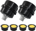 2 Pcs Air Compressor Silencer, 3/8 Inch Thread Intake Filter Muffler, 16 mm Air by Kemcatui