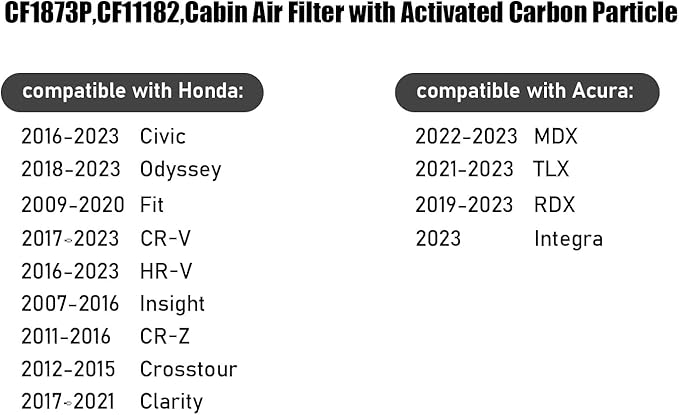 CF11182 Cabin Air Filter with activated carbon particle - Image 6
