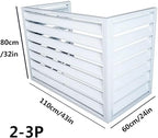 Freestanding Louvered Space Divider, outdoor garbage can enclosures, balcony - Image 2
