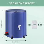 Collapsible Rain Barrel Water Storage Containers-53 Gallon Portable Rainwater - Image 4