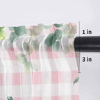 Easter Sheer Valances for Windows 60"x18", Light Filtering Kitchen Curtains - Image 7
