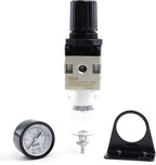 SNS Compressed Air Filter Regulator Piggyback Combo 1/4”NPT- Semi-auto Drain - Image 6