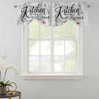 Kitchen Knife Fork Tie Up Valance Curtains - Image 2