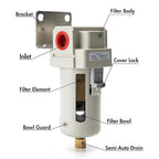 1/2" NPT Air Dryer for Compressor | Compressed Air Line Filter | 5 Micron Brass - Image 3
