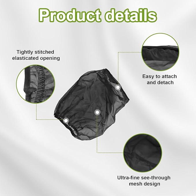 2 PCS Air Filter Cover for Car, Dustproof Cold Air Filter Protective Sock Cover - Image 3