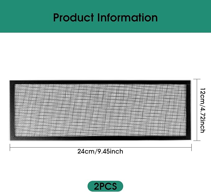 2Pcs Floor Register Cover Trap, 5x9 Inch Magnetic Air Vent Filter Floor Vent - Image 2
