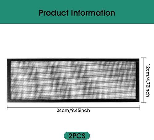 2Pcs Floor Register Cover Trap, 5x9 Inch Magnetic Air Vent Filter Floor Vent - Image 2