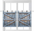 Farmhouse Wood Grain Kitchen Curtains 24 Inch Length, Small Window Curtains Tab by Unknown