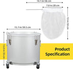 PioneerWorks Fryer Grease Bucket 10 Gal, Coated Carbon Steel Oil Filter Pot - Image 5