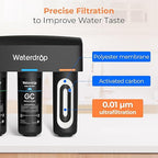 Waterdrop WD-TSA-UF 0.01 μm Ultra Filtration Under Sink Water Filter, Under - Image 5