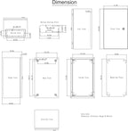 VEVOR NEMA Steel Enclosure, IP66 Waterproof & Dustproof, Outdoor/Indoor - Image 9