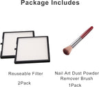 Nail Dust Collector Filters 2 Pack Nail Dust Suction Collector Replacement - Image 7
