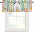Easter Curtain Valances for Windows, Kitchen Valance Window Treatment, Spring by Unknown