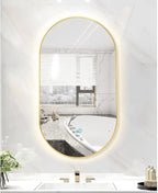 Oval LED Illuminated Bathroom Mirror, Wall-mounted Vanity Makeup Mirror - Image 7