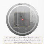LTSRLL Frameless Illuminated LED Bathroom Wall Mirror - Image 7