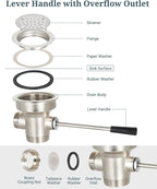 3-1/2 Inch Commercial Sink Drain - Image 2