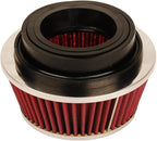 HIFROM 8161 Universal Clamp-On Air Filter Black Small Round Reverse Tapered fit by HIFROM