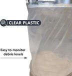 Clear Plastic Dust Collector Replacement Bag Fit 20-Inch Diameter Filter Drums - Image 4