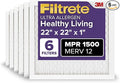 Filtrete 22x22x1 AC Furnace Air Filter, MERV 12, MPR 1500, CERTIFIED asthma & by Filtrete