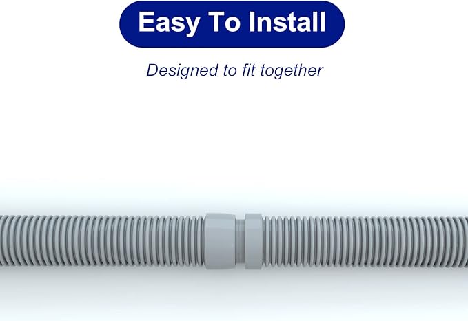 Poolvio Professional Swimming Pool Vacuum Cleaner Hose -1.5” 8 Piece Hoses - Image 7