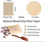 400 PcsTea filter bag, 100% natural wood pulp paper material, disposable tea - Image 2