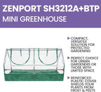 Zenport SH3212A+BTP Garden Raised Bed and Cold Frame Greenhouse Cloche - Image 3