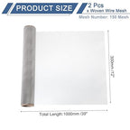 uxcell 2Pcs 150 Mesh 39" x 12" Woven Wire Mesh, 304 Stainless Steel Air Vent - Image 2
