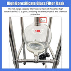 10L Vacuum Buchner Funnel Filtering Kit Glass Vacuum Suction Filter - Image 6