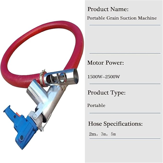 Red Portable Grain Suction Machine - Image 6