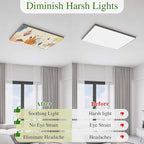 Fluorescent Light Covers for Ceiling Lights Boho Abstract Geometric Magnetic - Image 5
