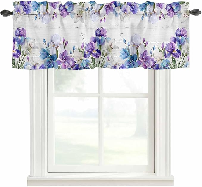 Spring Flowers Curtain Valances by Unknown