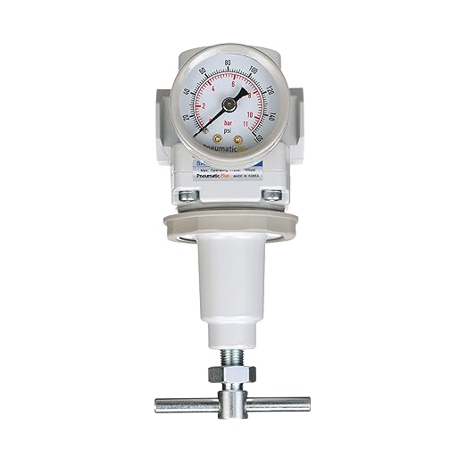 PneumaticPlus SAR300T-N03BG Air Pressure Regulator 3/8" NPT, Gauge & Bracket - Image 3
