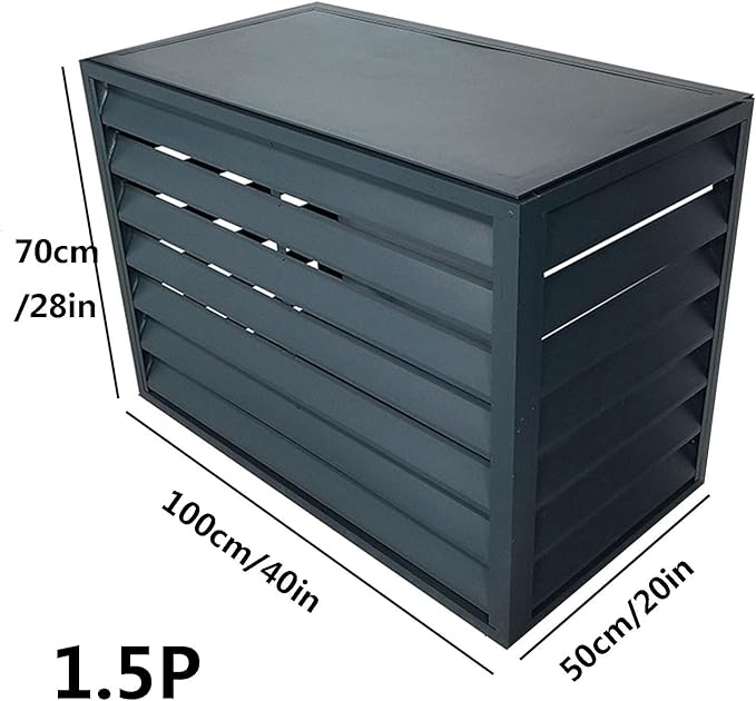 Multifunctional Aluminum Shutter Privacy Fence, Mini Split Cover - Image 2
