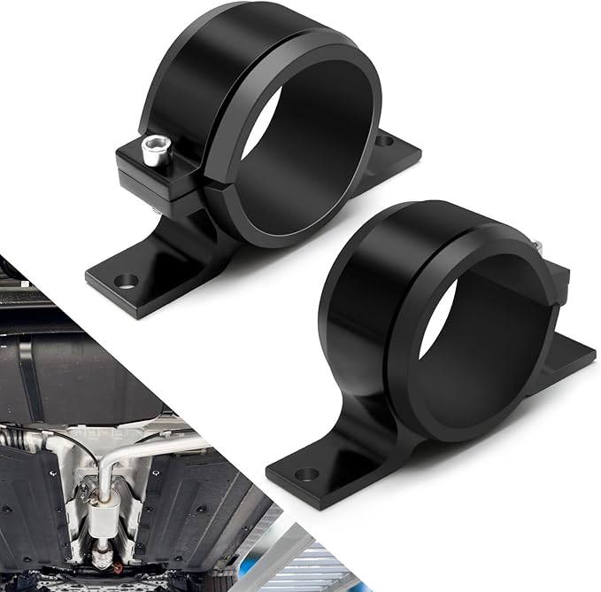 2 Pcs Universal Car Fuel Pump Fuel Filter Mounting Bracket Aluminum Clamp Holder - Image 7