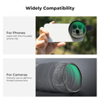 K&F CONCEPT 67mm Clip-on Black Diffusion 1/4&CPL Phone Camera Lens Filter Kit - Image 6