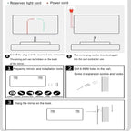 Illuminated LED Bathroom Mirror，Smart Lighted Bathroom Mirror - Image 9