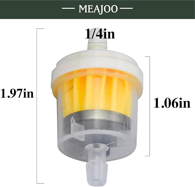 10PCS 1/4" 6mm-7mm Gas Inline Fuel Filter, - Image 3