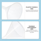 Veemoon 10pcs 75mm Plastic Triangle Filling Funnels Pp Scientific Laboratory - Image 5