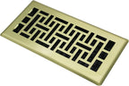 Floor Register Heavy Duty Walkable Steel Vent Register Brushed Gold Color 4X10 by JATOHOME