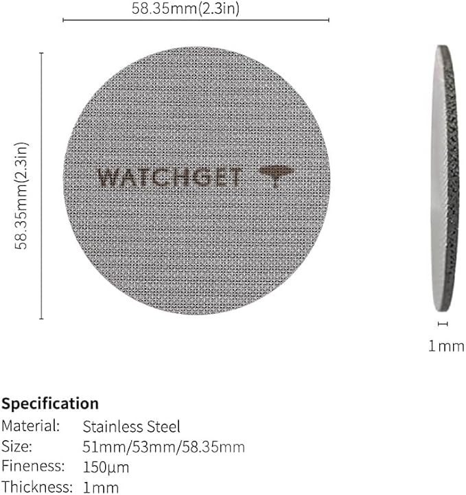 watchget 58.35mm Espresso Puck Screen, Lower Shower Screen 1mm Thickness 150μm - Image 2