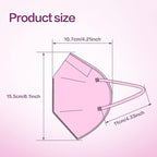 Miuphro KN95 Face Mask 50 Pack, Disposable Respirator Masks, 5 Layer Design - Image 2