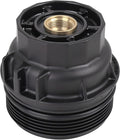 X AUTOHAUX Black Car Oil Engine Filter Housing Cap Cover Assembly 15620-36020 by XAUTOHAUX