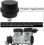 2 pcs 1/4" Thread Air Compressor Silencer, Air Compressor Intake Filter Sound - Image 5