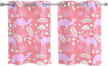 2 Panel Kitchen Cafe Curtains, Desert Camel Sunlight Filtering Nature Air by Hokiten