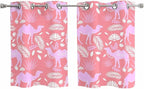 2 Panel Kitchen Cafe Curtains, Desert Camel Sunlight Filtering Nature Air by Hokiten